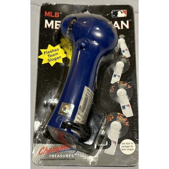 New MLB Genuine Merchandise New York Mets MLB Message Fan Portable Hand Held Fan - Picture 1 of 5
